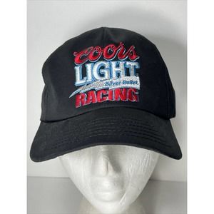 Coors Light Silver Bullet Racing Winston Adjustable Baseball Hat Made in USA